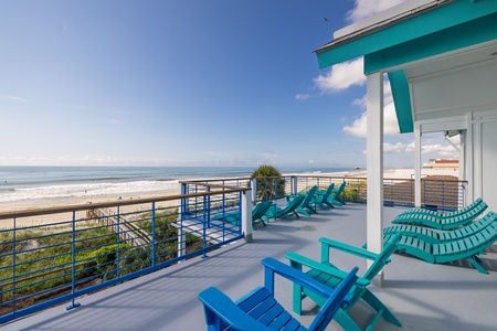 Take in the breathtaking views from your top deck