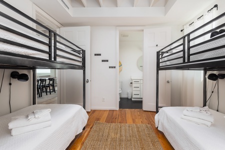 The bunk room is perfect for groups with kids