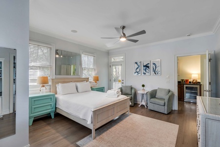 Queen Bedroom with Pullout Sofa