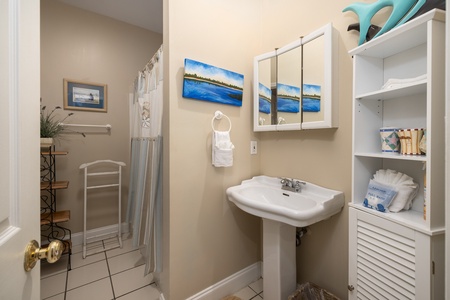 Wash up in your shared bathroom