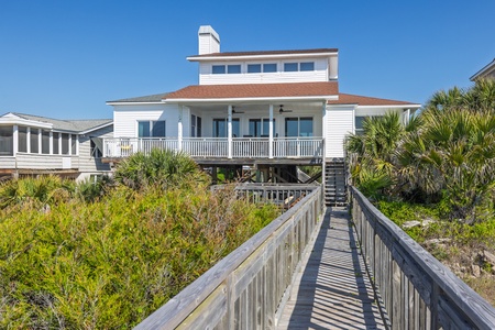 Welcome to Humphrey’s Hideaway, a beautifully renovated oceanfront home located on the coveted west end of Folly Beach