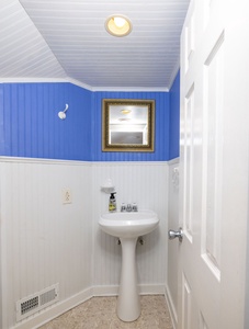 Second floor half bath