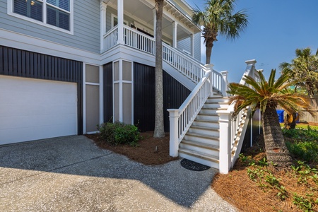 Step up to your front door from your driveway