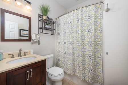 Casa Blanca features two hallway bathrooms