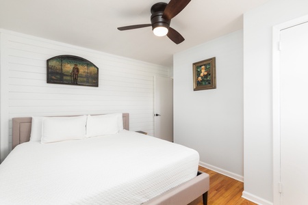 Your second upstairs king bedroom is a cozy retreat