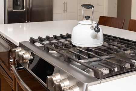 Your kitchen features a high-end gas range