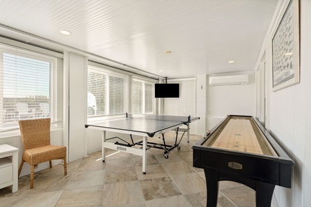 Ground Level Game Room/Porch Area