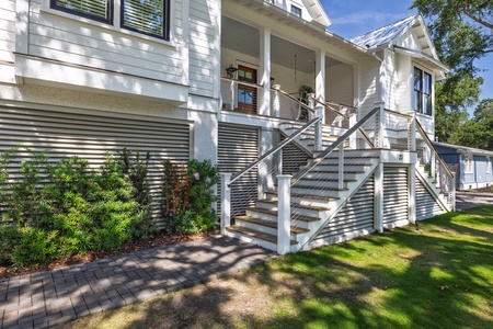 Take the steps to your elevated front door