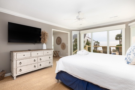 Your primary bedroom has expansive views and an en suite bathroom