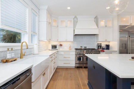 Your gourmet kitchen awaits with professional-grade appliances and a spacious island