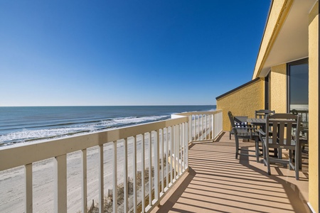 Wake up to breathtaking ocean views from your private balcony, where morning coffee tastes better with endless beach vistas stretching before you.