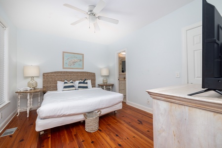 Your third main level king bedroom is a quiet retreat