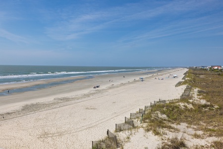 The soft sands of Folly Beach are just steps away