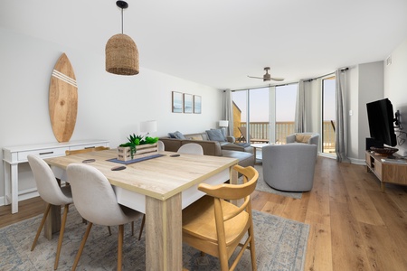 Gather with friends and family around your elegant dining table