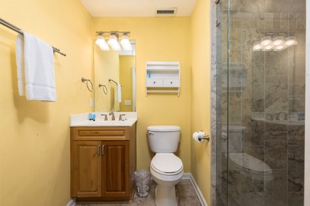 Enjoy a walk-in shower in your full en suite bathroom