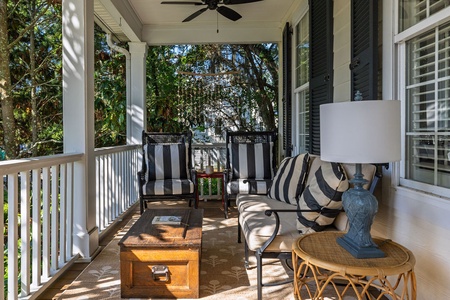 Wonderful shady spot on the front porch