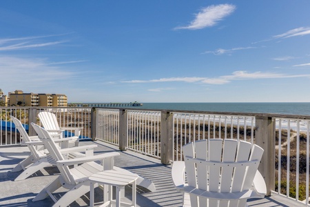 Relax in your adirondack chairs and watch the sunrise from your upstairs deck