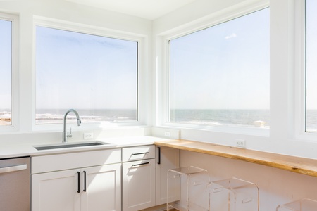 Views of the Atlantic stretch for miles beyond your kitchen windows