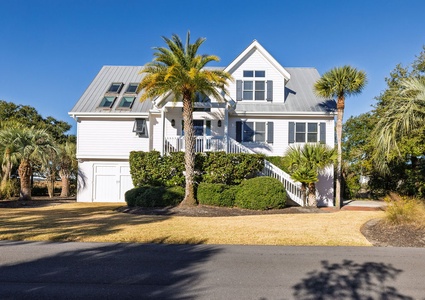 This stately home located on a quiet street.