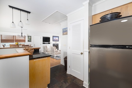 Your kitchen sits just off the dining room