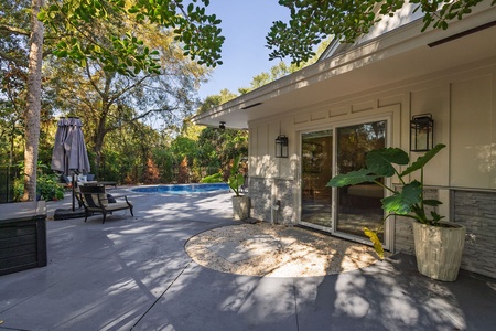 Deck entrance from primary bedroom