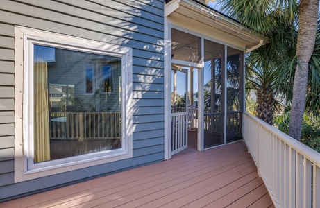 Primary Downstairs Private Balcony