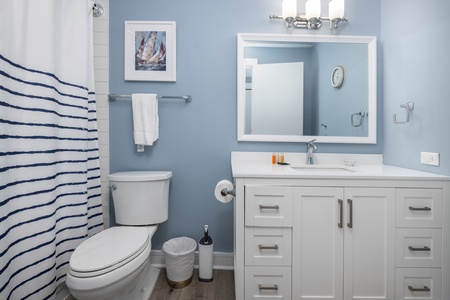 Enjoy an en suite bathroom in your second queen bedroom