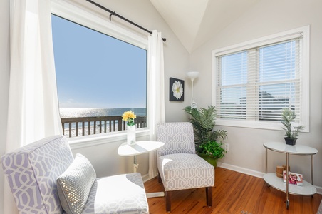 bedroom seating area