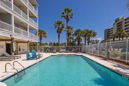 Soak up the sun at your sparkling on-site pool