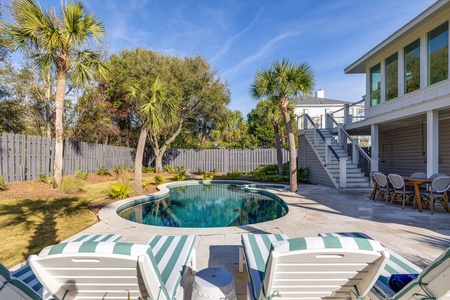 Spend your days lounging by the pool and hot tub.
