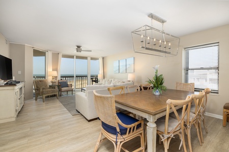 Gather around your beautiful dining table while enjoying breathtaking ocean views