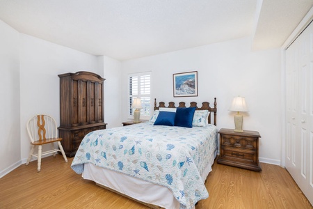 Wake up refreshed in the queen bedroom that includes an ensuite bath.