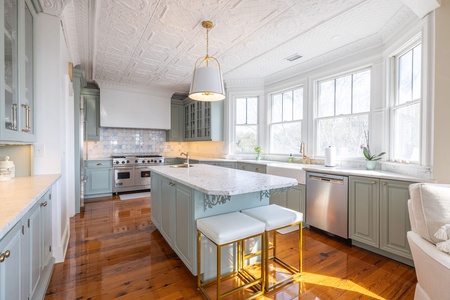 A gourmet kitchen comes with everything you need to make your favorite island meals