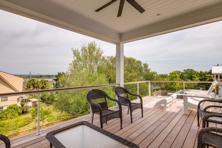 2nd Floor Balcony On the Back of the House
