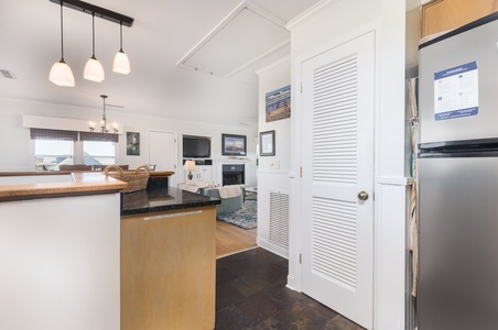 kitchen to living area