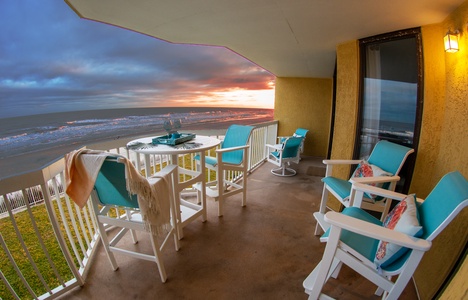 Oceanfront Sunset Balcony