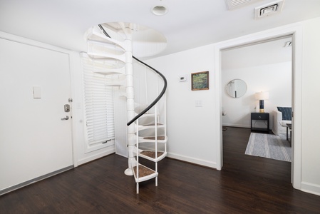 Step into Seahorse and you'll be greeted by the elegant spiral staircase leading up to your loft