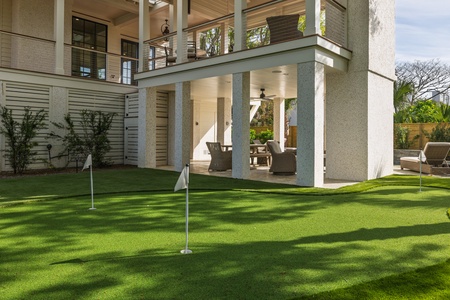 Practice your short game on your private putting green just steps from the pool