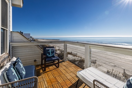 Step out onto the upper deck to enjoy expansive views of the Atlantic Ocean