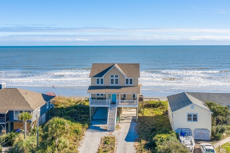 Oceanfront rental home with direct beach access and stunning coastal views.