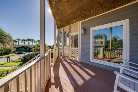 Private Covered Balcony