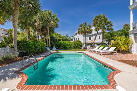 Spend a lazy afternoon swimming in your private pool