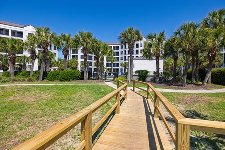 Your private boardwalk takes you directly to the beach