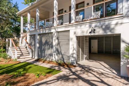 Your outdoor oasis is easily accessible from the back patio