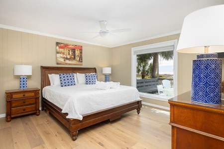 Your second king bedroom shares a Jack and Jill bathroom and features spectacular Atlantic Ocean views