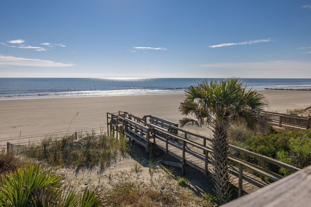 Private walkway to the beach
