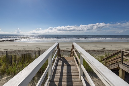 Your private boardwalk takes you out to the beach