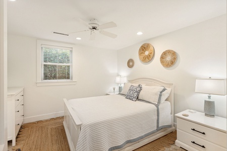 Bedroom #3 features a queen bed and jack-and-jill bathroom