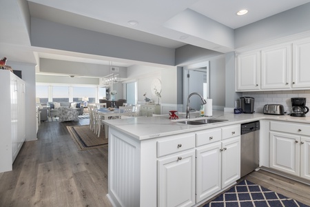 Walk through to your kitchen
