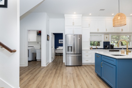 Enter into your bright and modern kitchen